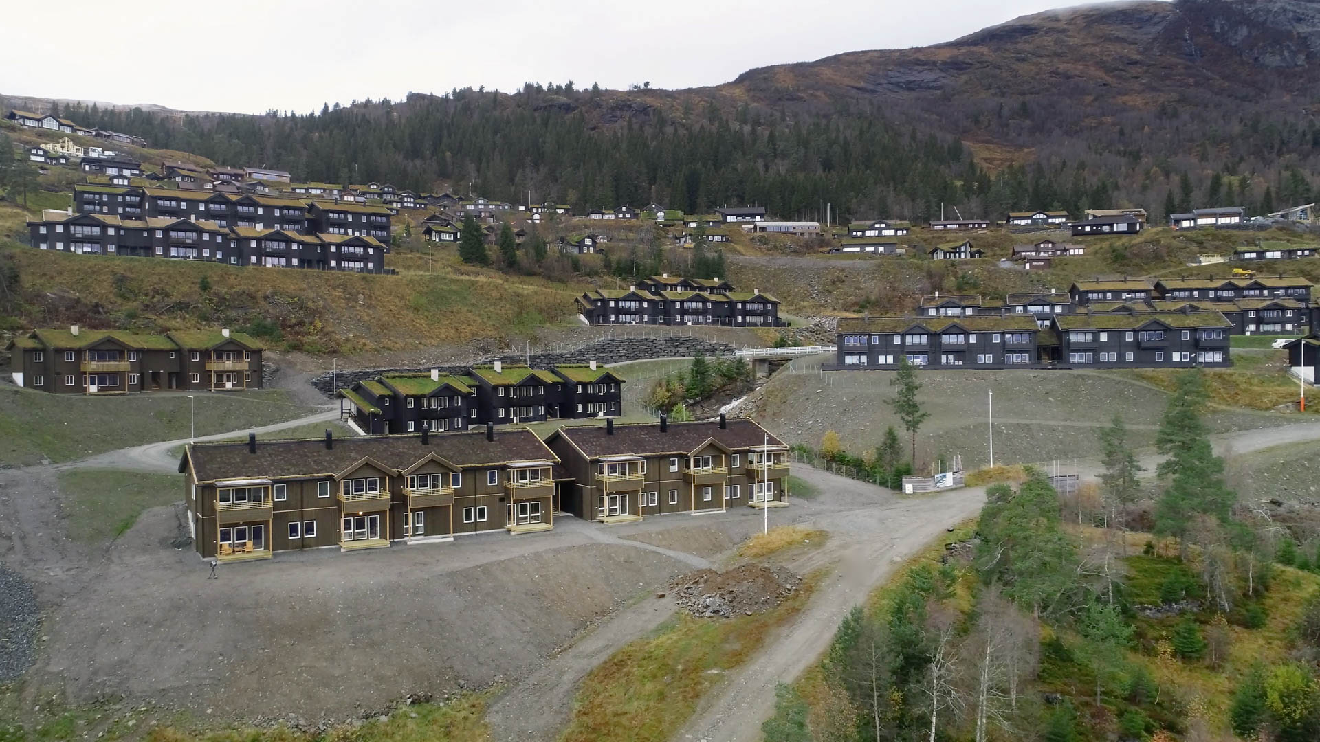 Oversiktsbilde av Tråstølen på Voss